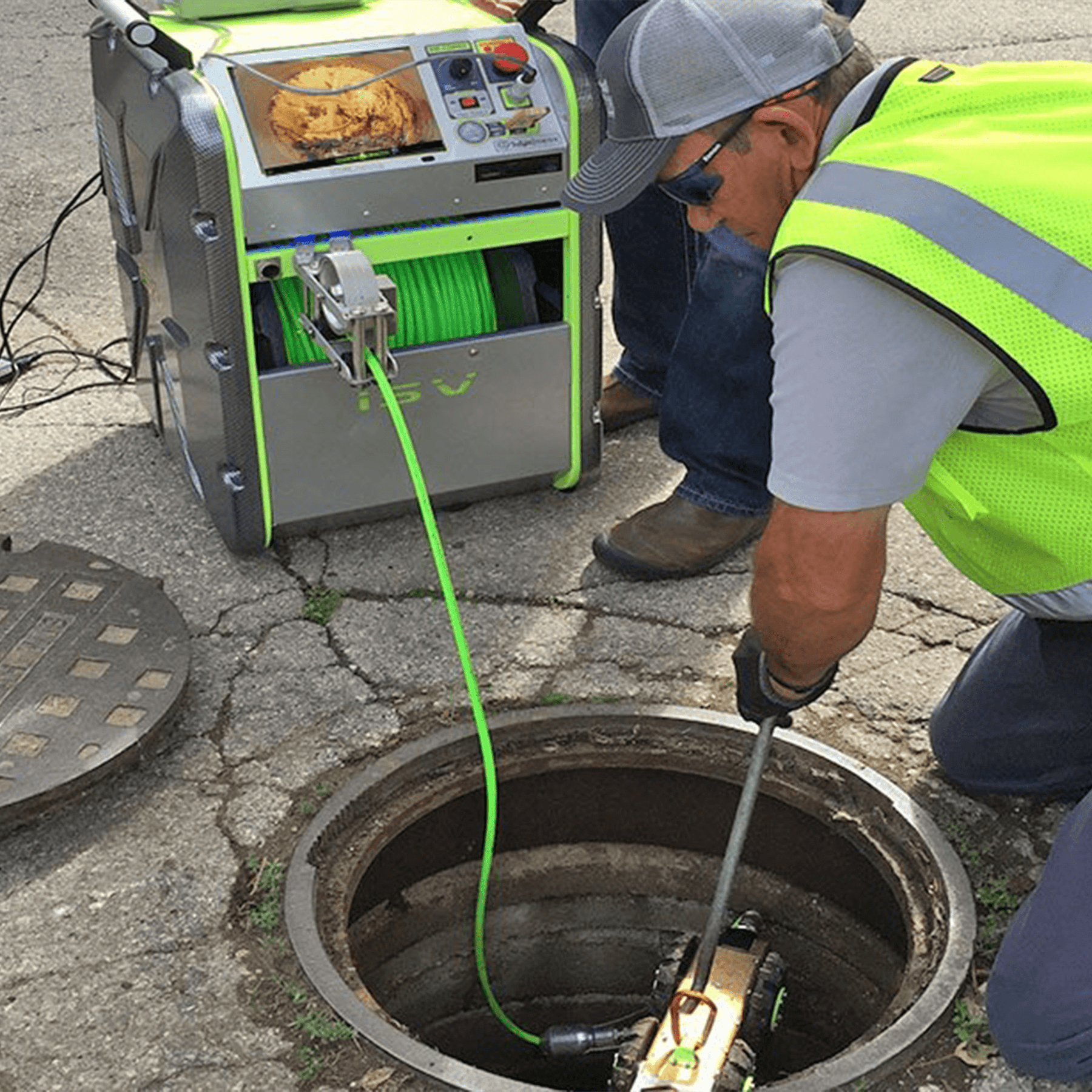 Pipe crawler and robot inspection camera