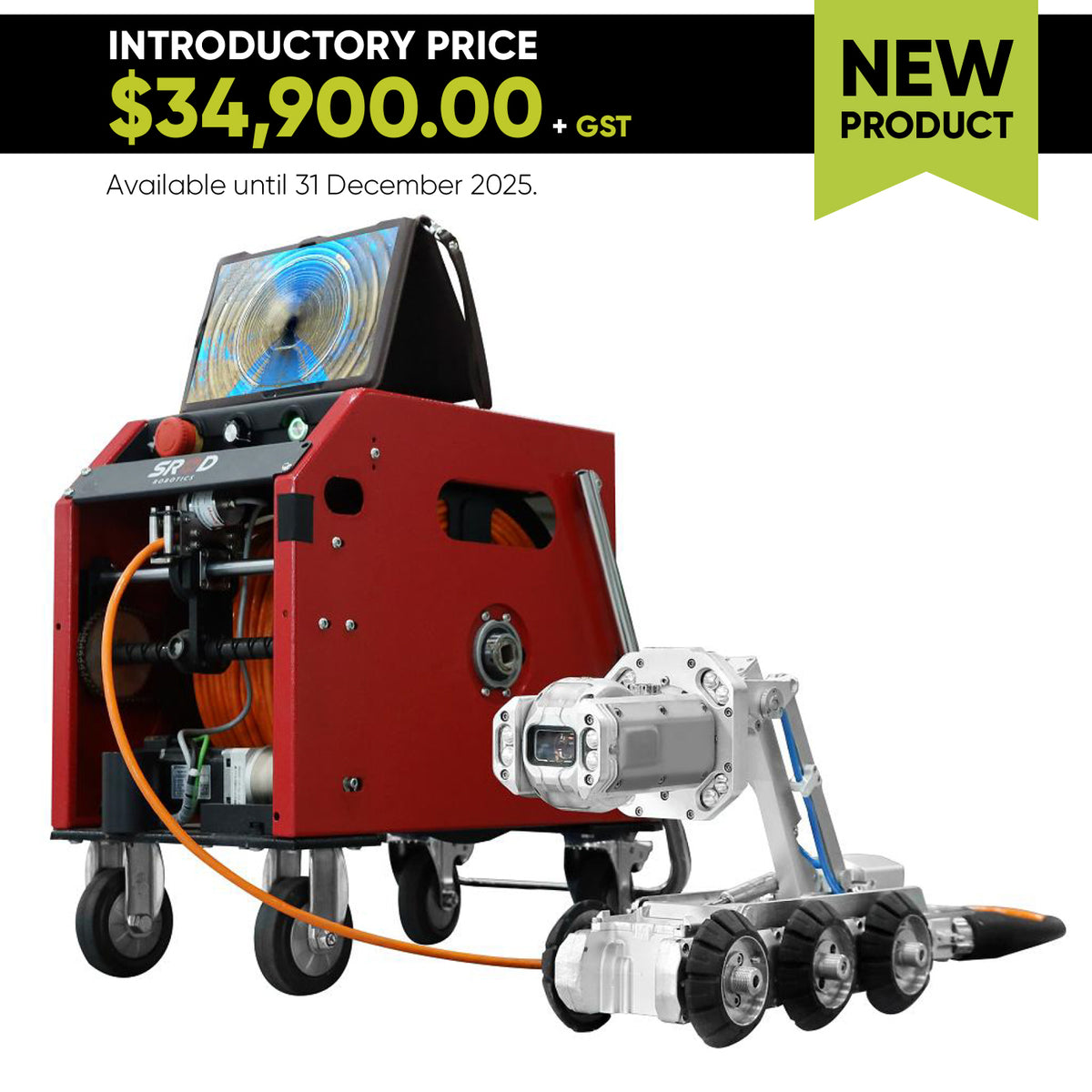 SROD S150 Pipe & Space Crawler Robot