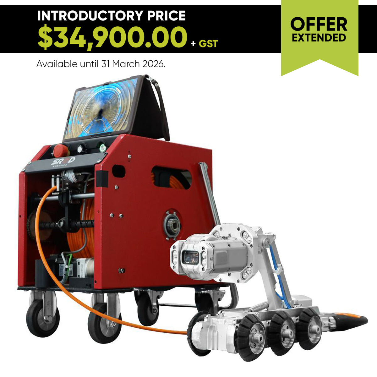 SROD S150 Pipe & Space Crawler Robot